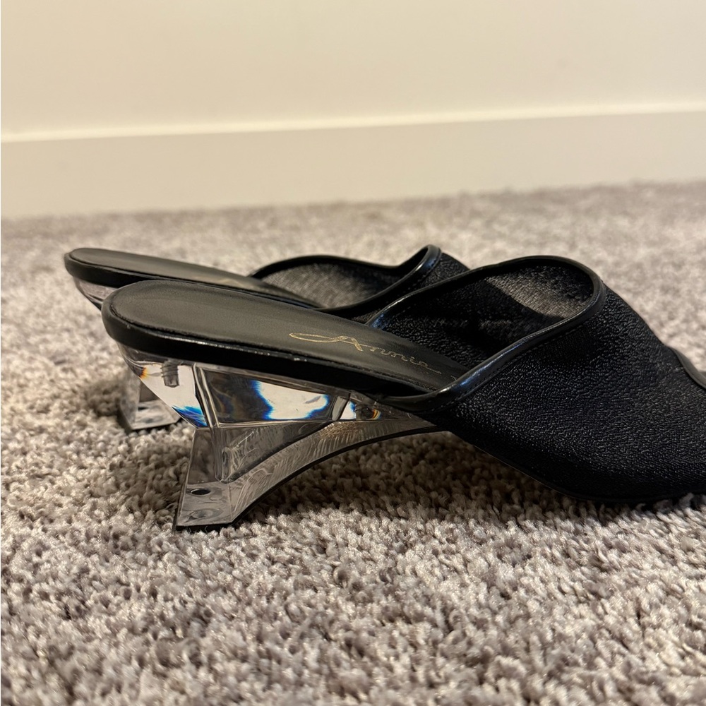 Elegant Black Women's Heels mules